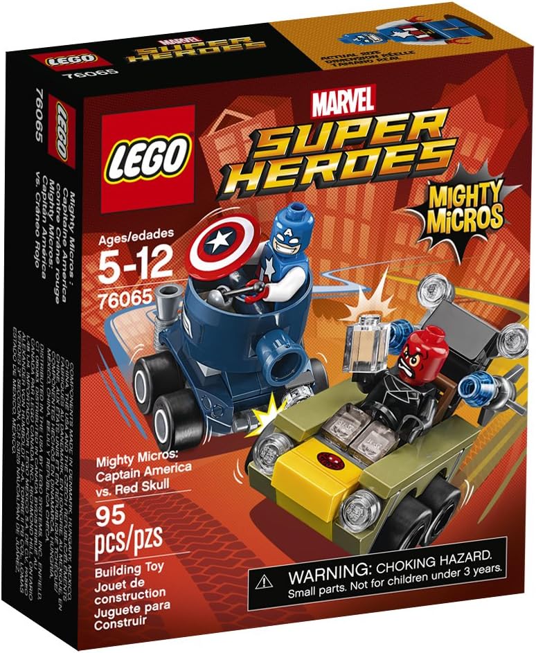 LEGO Super Heroes Mighty Micros: Captain America vs Red Skull 76065 Building Kit (95 Piece)