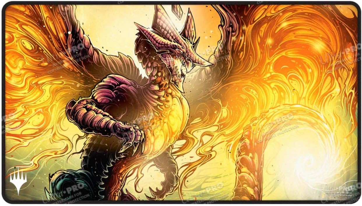 Ultra PRO - Tarkir Dragonstorm Betor, Kin to All Black Stitched Playmat for Magic: The Gathering | Gaming Table Mat, Card Game Accessory, TCG Playmat, Tabletop Gaming Mat, Collectible Card Game Mat