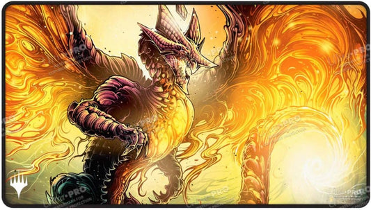 Ultra PRO - Tarkir Dragonstorm Betor, Kin to All Black Stitched Playmat for Magic: The Gathering | Gaming Table Mat, Card Game Accessory, TCG Playmat, Tabletop Gaming Mat, Collectible Card Game Mat