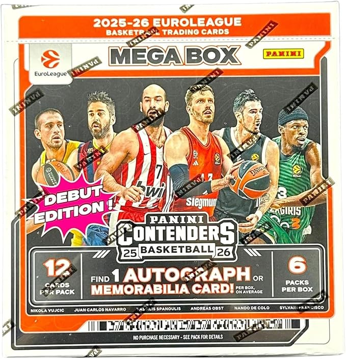 2025/26 Panini Contenders Euroleague Basketball Hobby Mega Box