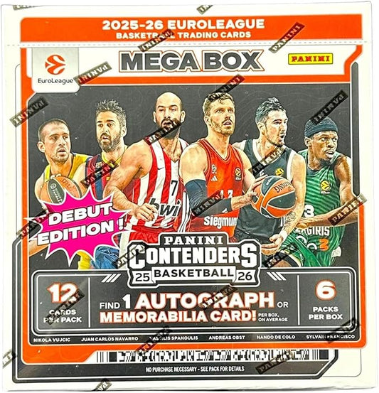 2025/26 Panini Contenders Euroleague Basketball Hobby Mega Box