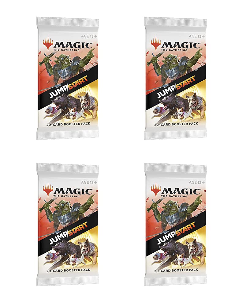 4 Packs Magic: The Gathering Draft Booster Pack Lot MTG Jumpstart