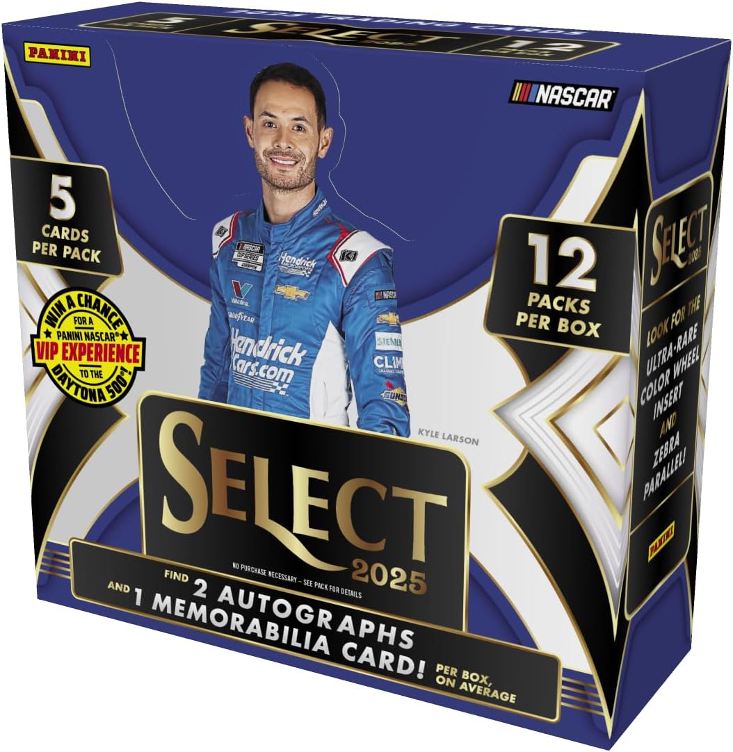 2025 Panini Select NASCAR Racing Hobby Trading Card Box (2 Autographs per Box!)