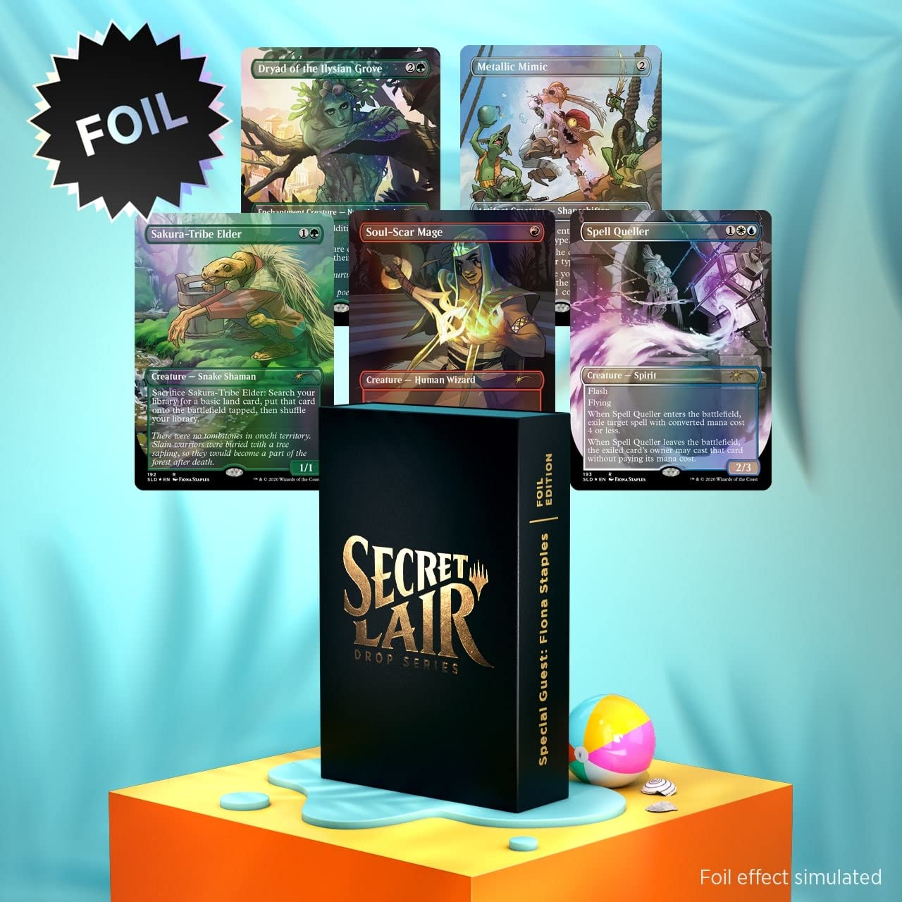 Magic TCG The Gathering Secret Lair Premium Foil: MTG All Natural Totally Refreshing Special Guest Fiona Staples