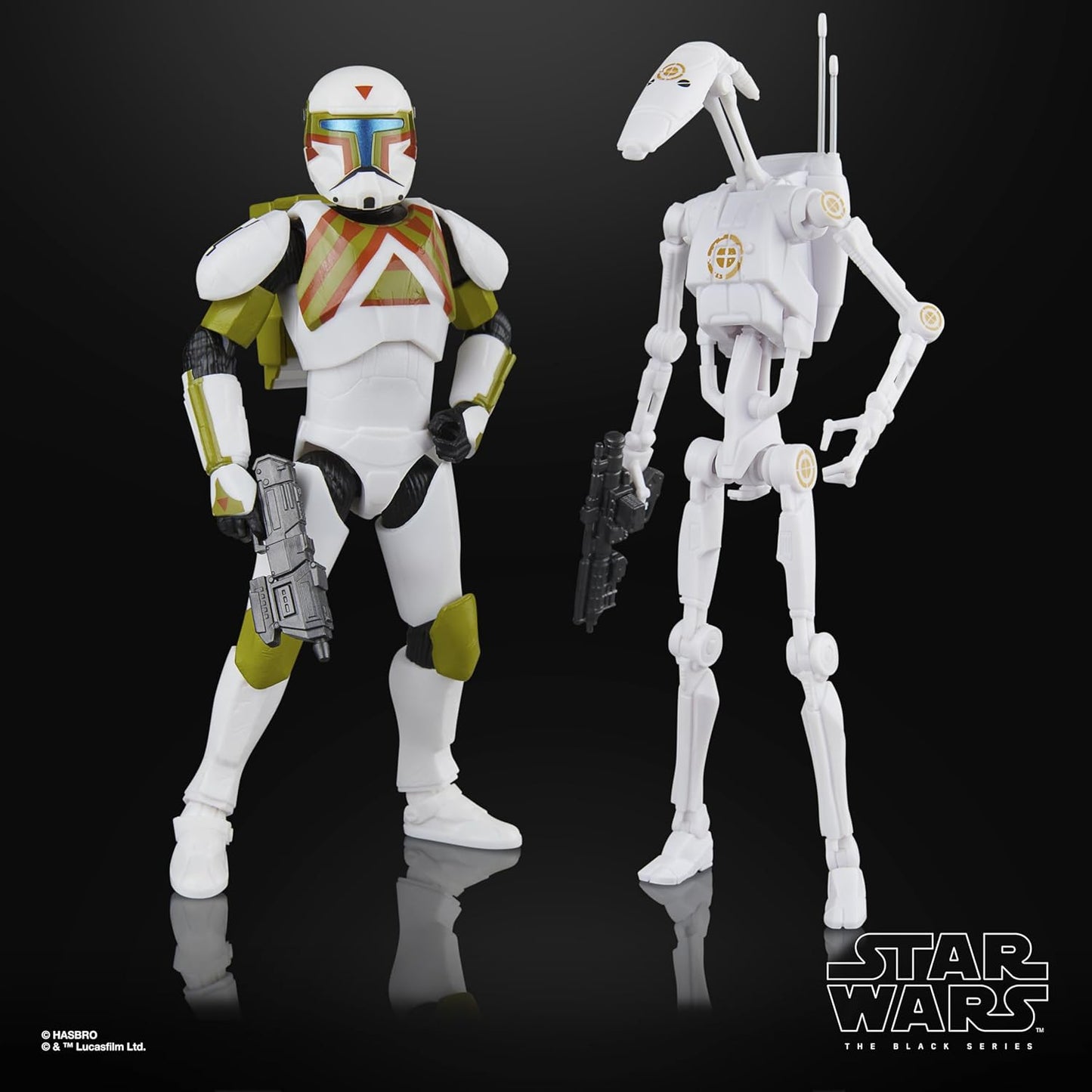 STAR WARS The Black Series Clone Commando (Urban Fighter) & B1 Battle Droid (Training), Battlefront II 6 Inch Action Figures