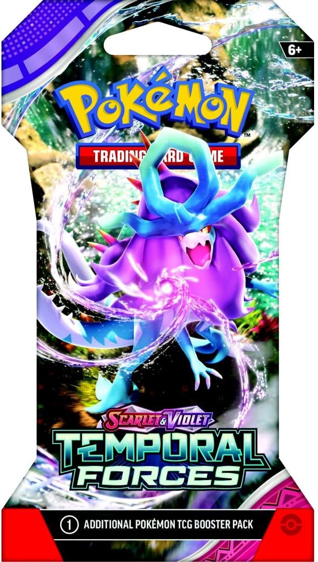 Pokemon TCG: Scarlet and Violet Temporal Forces Sleeved Booster Pack 8 Packs