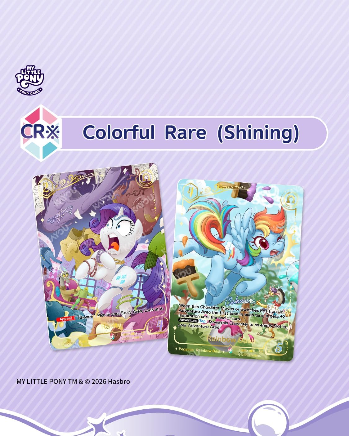 Kayou My Little Pony Trading Card Game, Discord, TCG, 20 Packs, 5 Cards/Pack, for Age 10+
