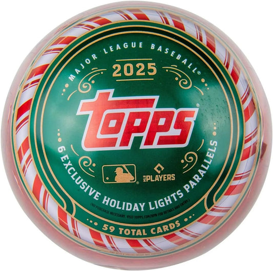 2025 Topps MLB Holiday Baseball Trading Card Tin