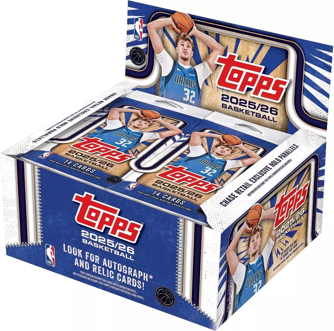 2025-26 Topps Flagship Basketball Trading Cards - 20ct Display Box