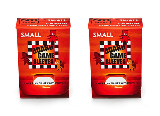 Arcane Tinmen Small Non-Glare Board Game Card Sleeves  44mm x 68mm  Bundle of 2  100 Sleeves Total