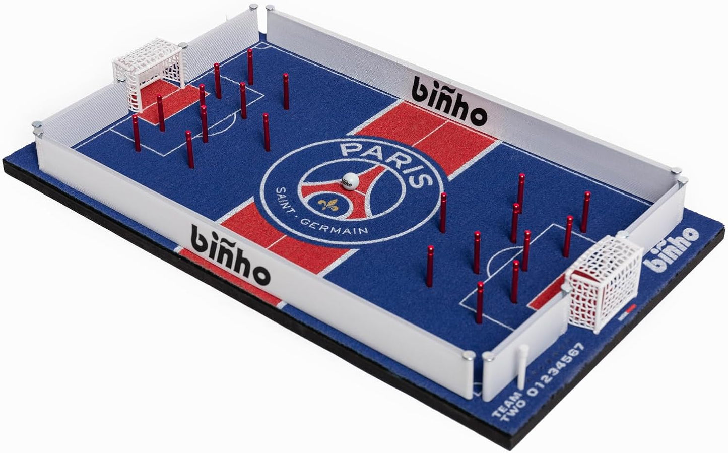 Binho Board Classic Board Game Paris Saint-Germain Edition - 2-Player Fast-Paced Finger Flicker Pinball Family Board Games - Portable Tabletop Sports Game Set for Any Occasion