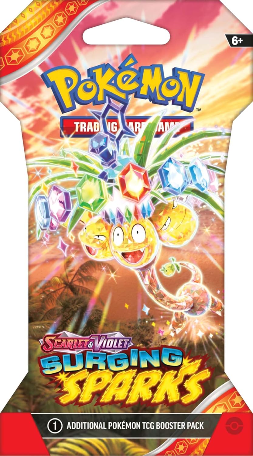 Pokemon TCG Surging Spark – Single Booster Pack – Pack Art May Vary - 10 Cards