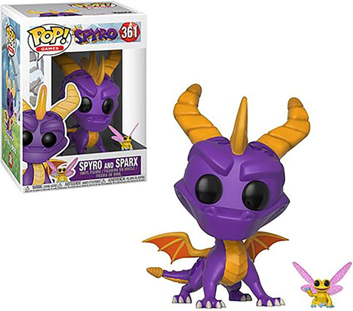 Funko POP & Buddy: Spyro The Dragon - Spyro & Sparx, Multicolor