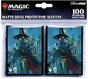 Ultra PRO - Magic: The Gathering - Warhammer 40K (Inquisitor Greyfax) 100ct Card Sleeves - Protect Your Collectible Trading Cards, and Gaming Cards from Wear, Tear, with ChromaFushion Tech