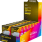 Gamegenic Prime Board Game Sleeves, Pack of 50 Extra-Clear Sleeves, 44 by 67 mm Card Sleeves Optimized for Mini American Card Games, Premium Card Protection, FFG Yellow Color Code