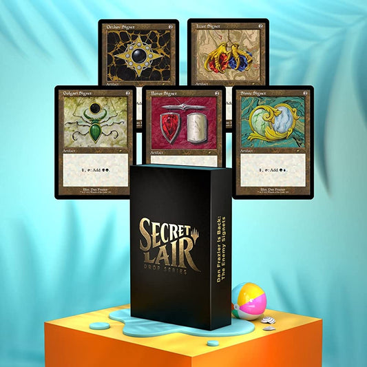 Magic TCG Magic: The Gathering Secret Lair: MTG All Natural Totally Refreshing Dan Frazier is Back Enemy Signets