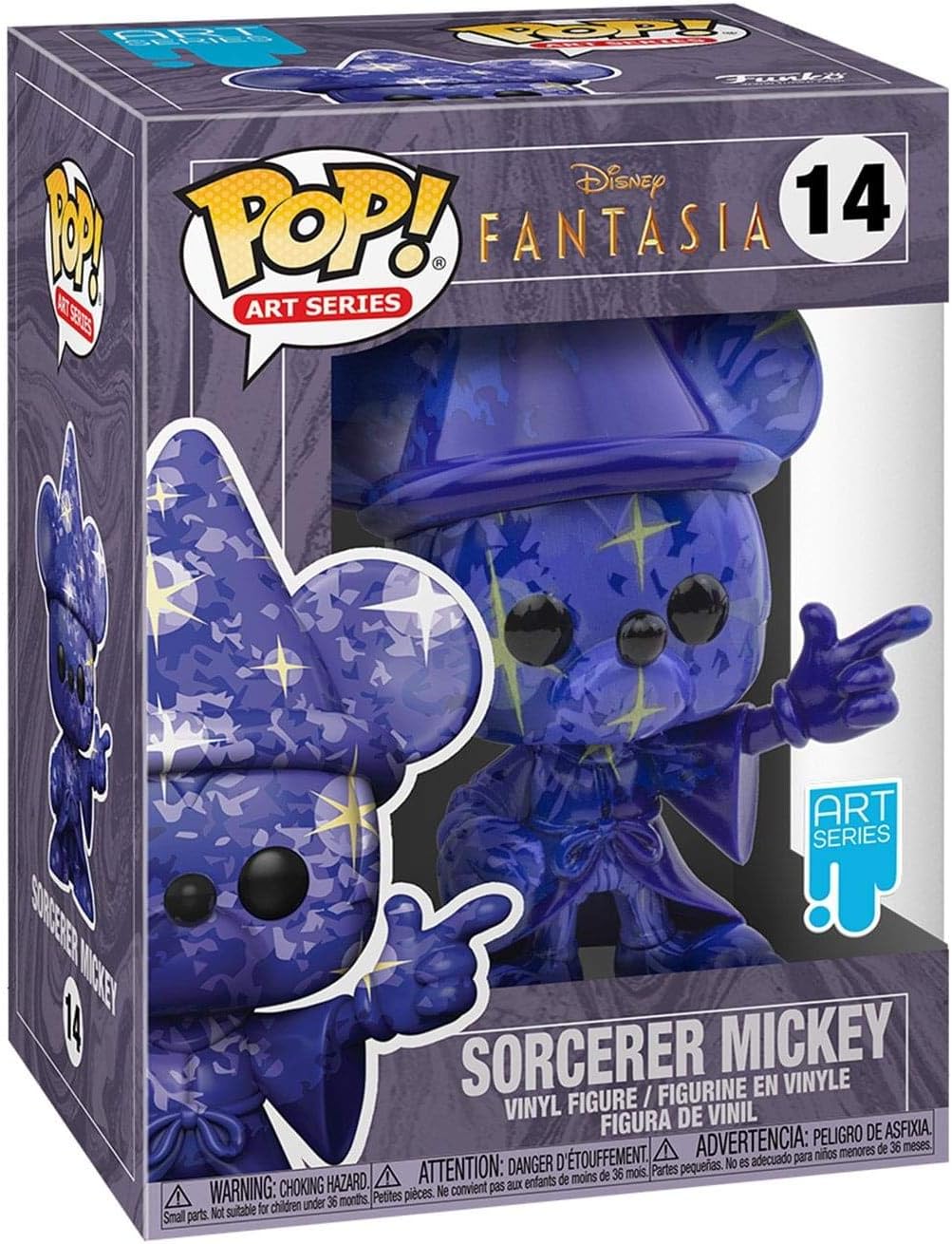 Funko Pop! Disney: Fantasia 80th Anniversary - Artist Series Mickey 1 Vinyl Figure, Blue