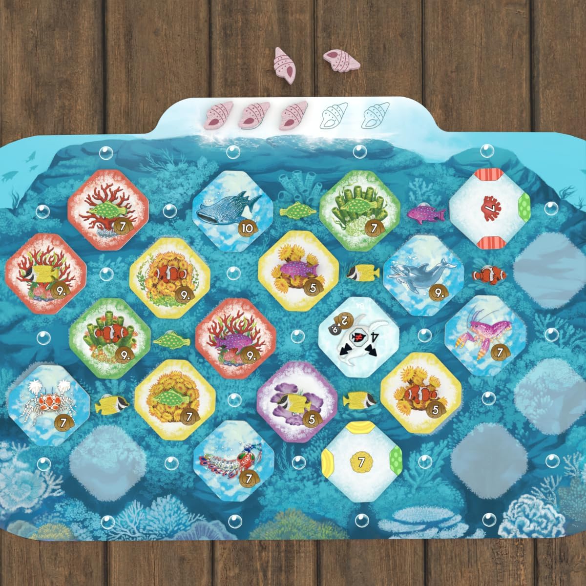 Shallow Sea | Board Game Set in The Great Barrier Reef | Puzzle & Strategy | Ages 10+