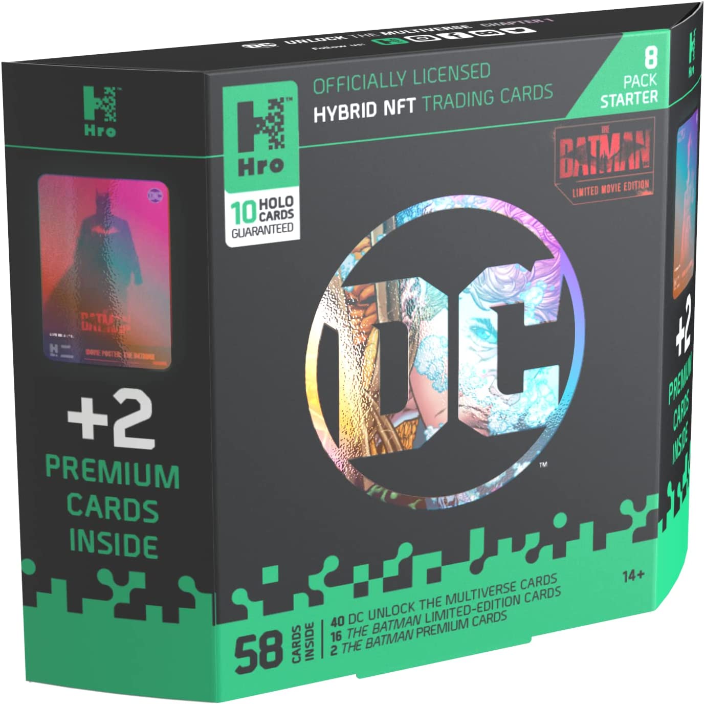 HRO DC Unlock: The Multiverse Starter Booster Box - 8 Packs - Hybrid NFT  Trading Cards