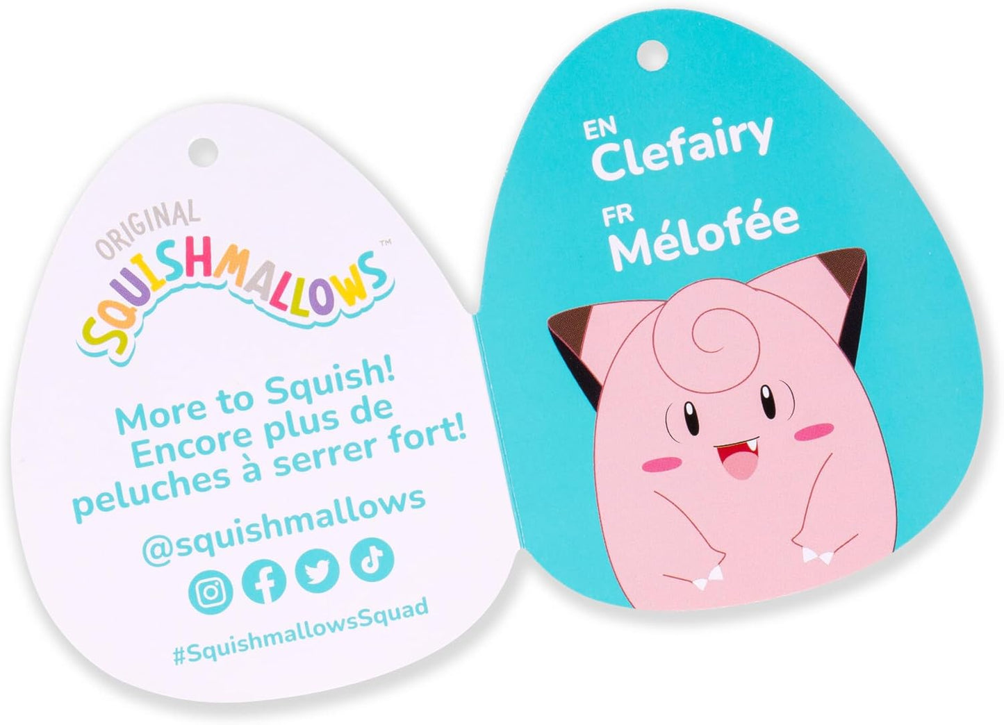 Squishmallows Pokemon 10 in Clefairy Plush Toy Pokemon Toy