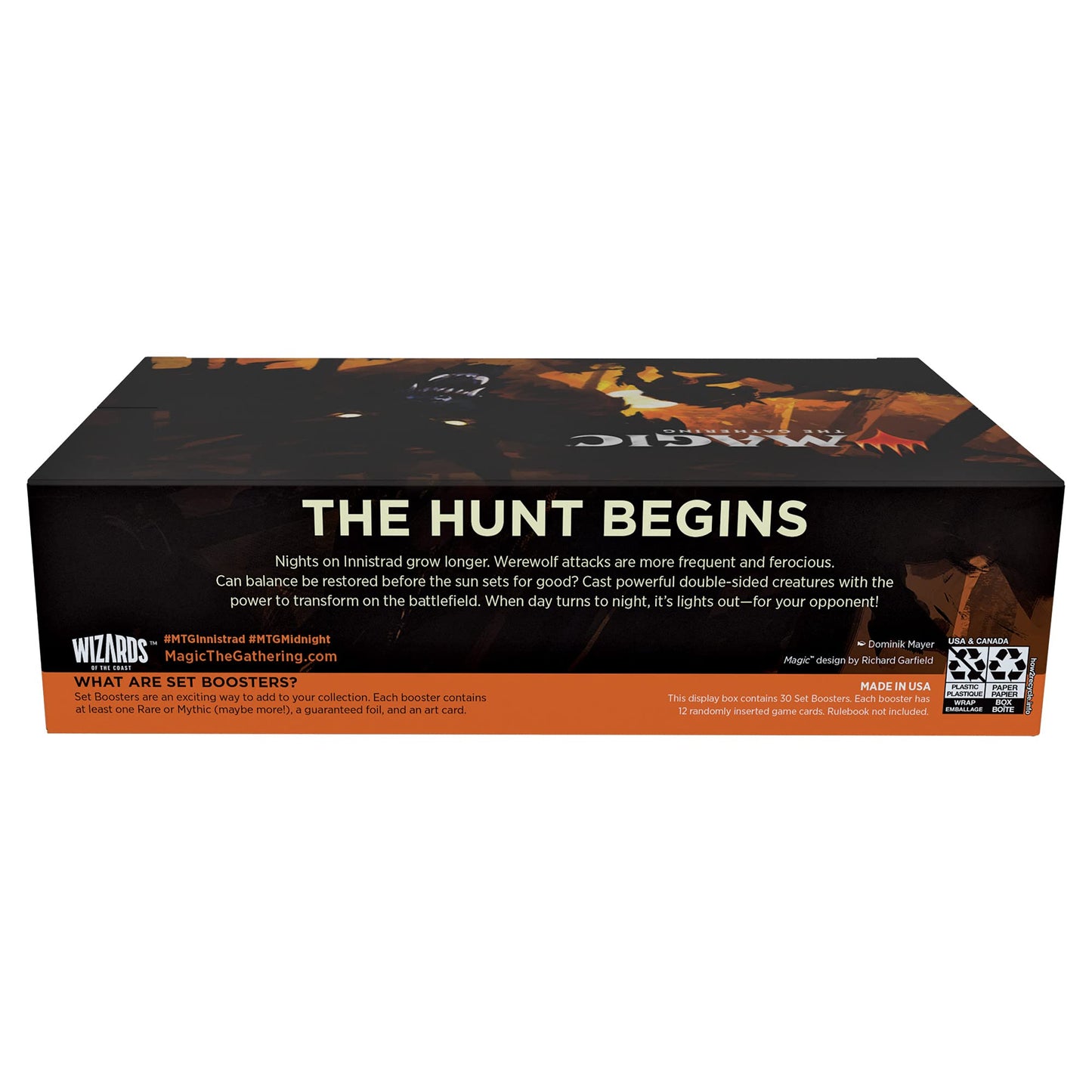 Magic: The Gathering Innistrad: Midnight Hunt Set Booster Box | 30 Packs (360 Magic Cards)