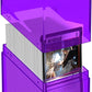 Ultimate Guard Boulder 100+ Clear, Deck Case for 100 Double-Sleeved TCG Cards, Amethyst, Secure & Durable Storage for Trading Card Games, Transparent