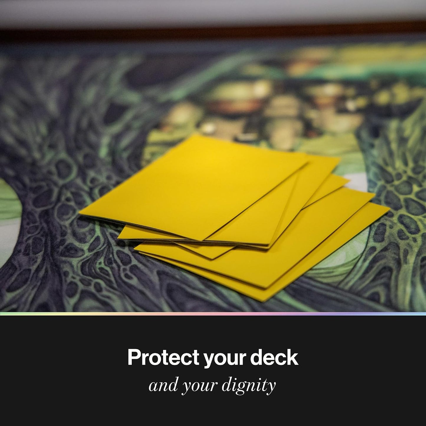 Curator Tournament TCG Matte Sleeves - Standard Size (66x91mm) w/Black Backs - Non-PVC - “Honey” (Yellow) Palette Series