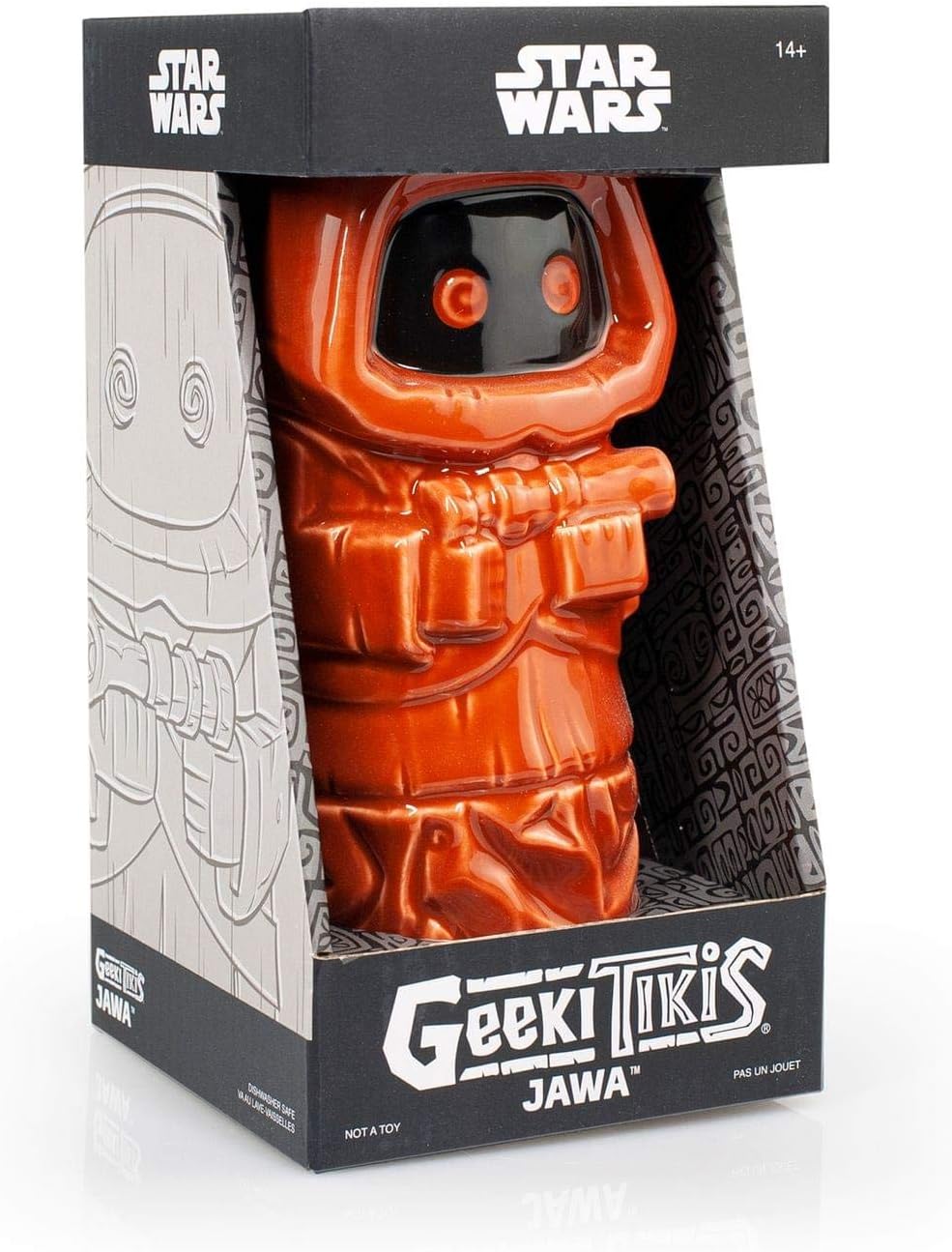 STAR WARS Geeki Tikis Jawa Mug | Official Collectible Tiki Style Ceramic Cup | Holds 14 Ounces