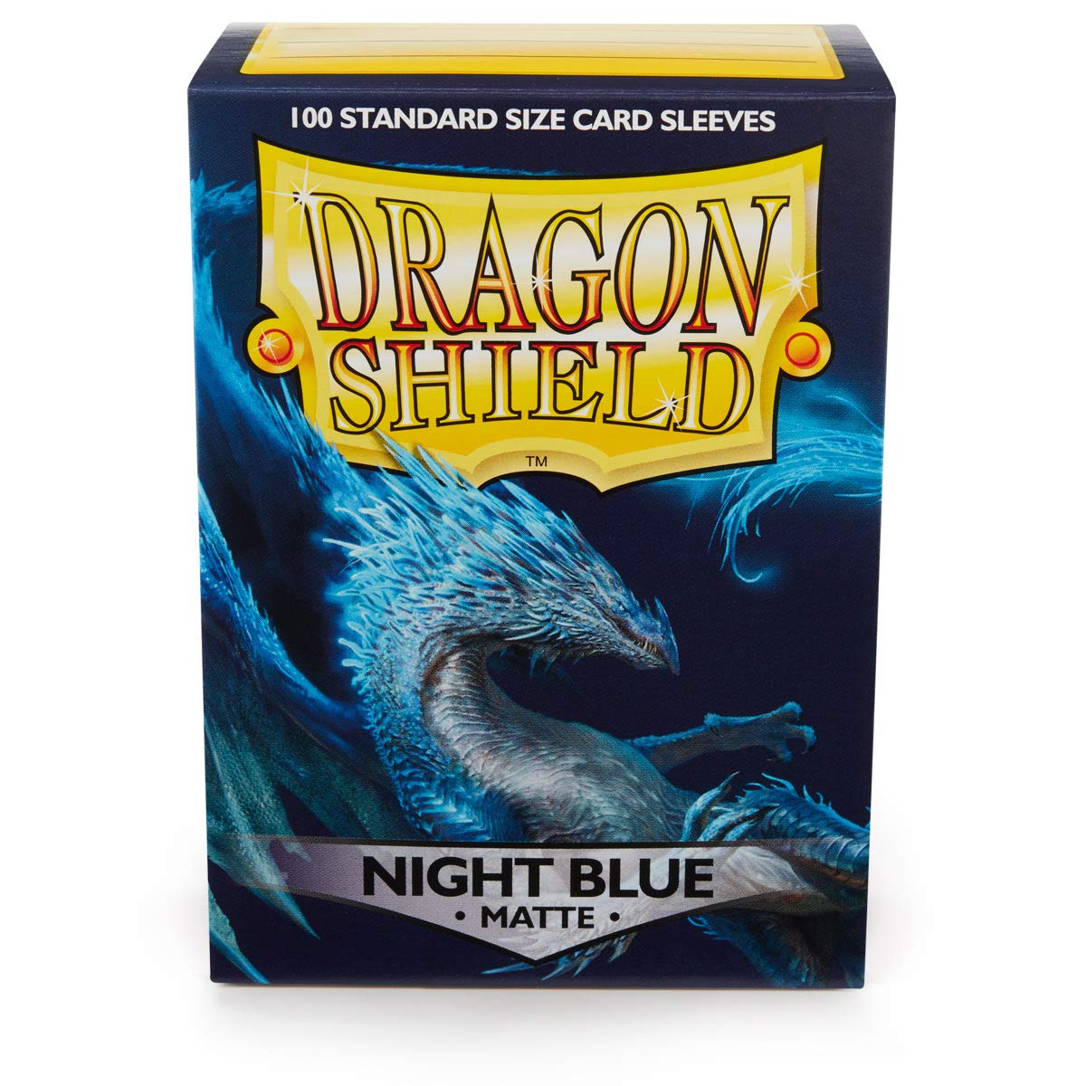 Dragon Shield Standard Size Sleeves – Matte Night Blue 100CT - Card Sleeves are Smooth & Tough - Compatible with Pokemon, Yu-Gi-Oh!, & Magic The Gathering Card Sleeves – MTG, TCG, OCG
