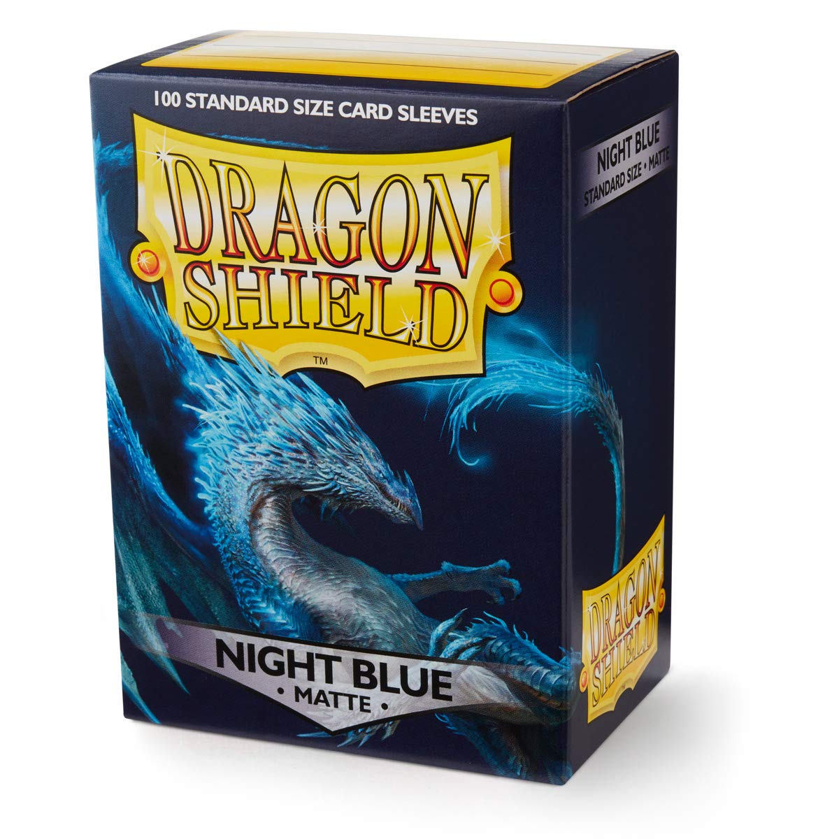 Dragon Shield Standard Size Sleeves – Matte Night Blue 100CT - Card Sleeves are Smooth & Tough - Compatible with Pokemon, Yu-Gi-Oh!, & Magic The Gathering Card Sleeves – MTG, TCG, OCG