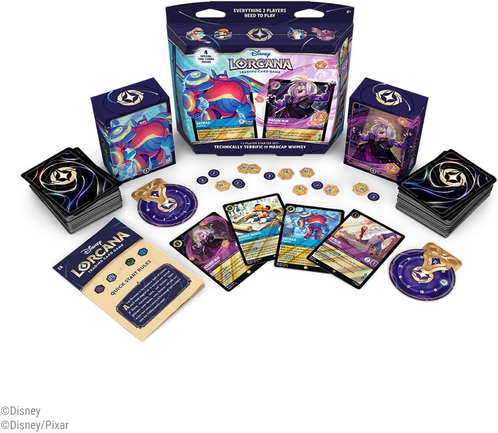 Ravensburger Disney Lorcana TCG: Hyperia City 2-Player Starter Set - Technically Terrific & Madcap Magic