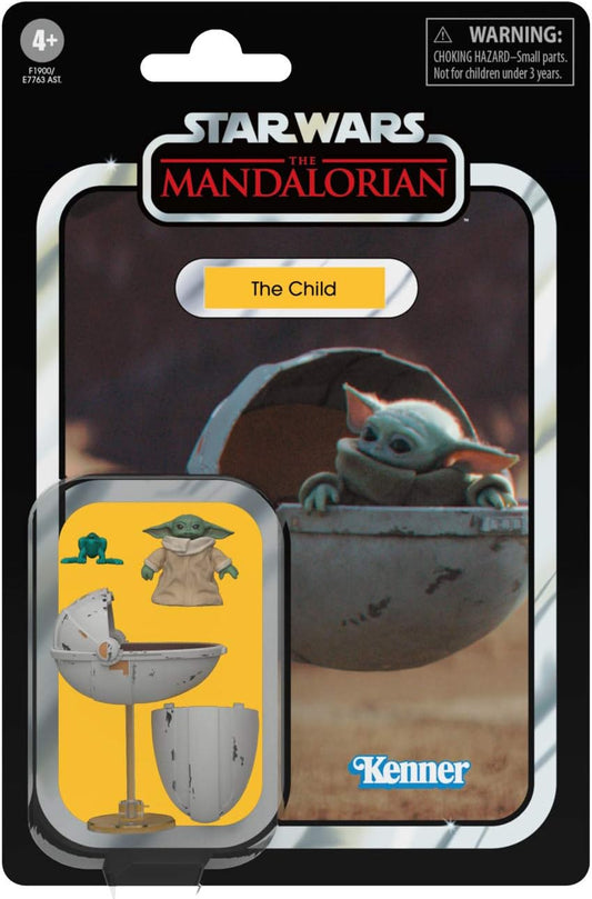 STAR WARS The Vintage Collection The Child with Pram Toy, 3.75-inch-Scale The Mandalorian Action Figure, Toys for Kids Ages 4 and Up, Multicolored (F1900)