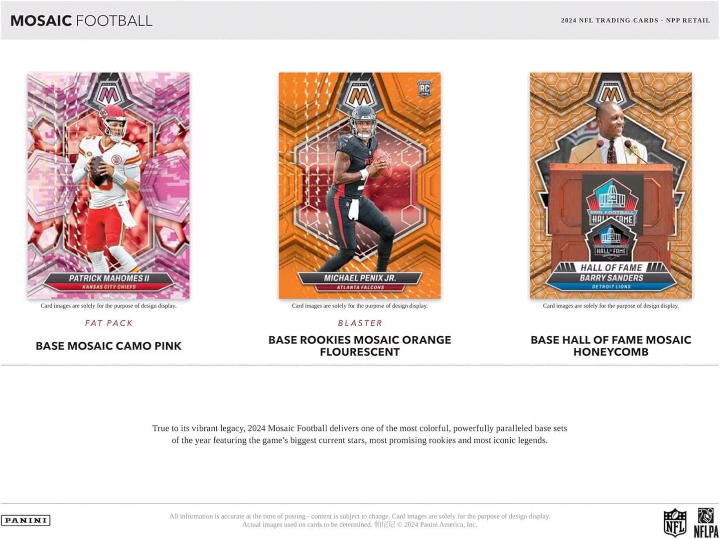 2024 Panini Mosaic Football 6-Pack Blaster Box