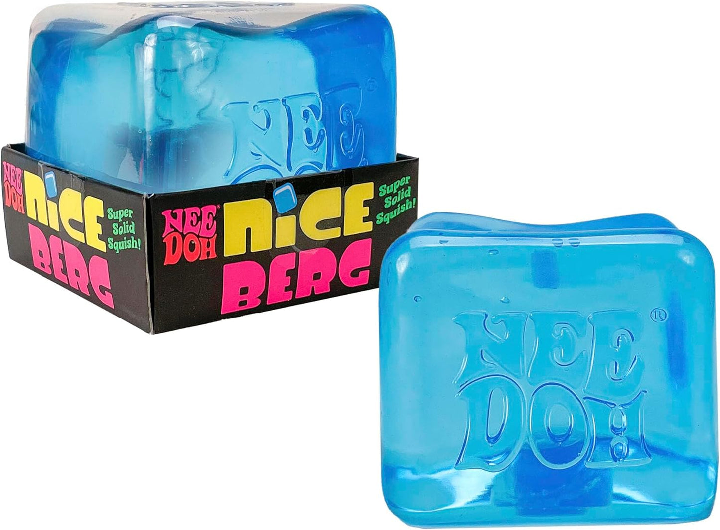 Schylling NeeDoh Nice Berg - Giant NeeDoh Nice Cube - Sensory Squeeze Toy with a Super Solid Squish