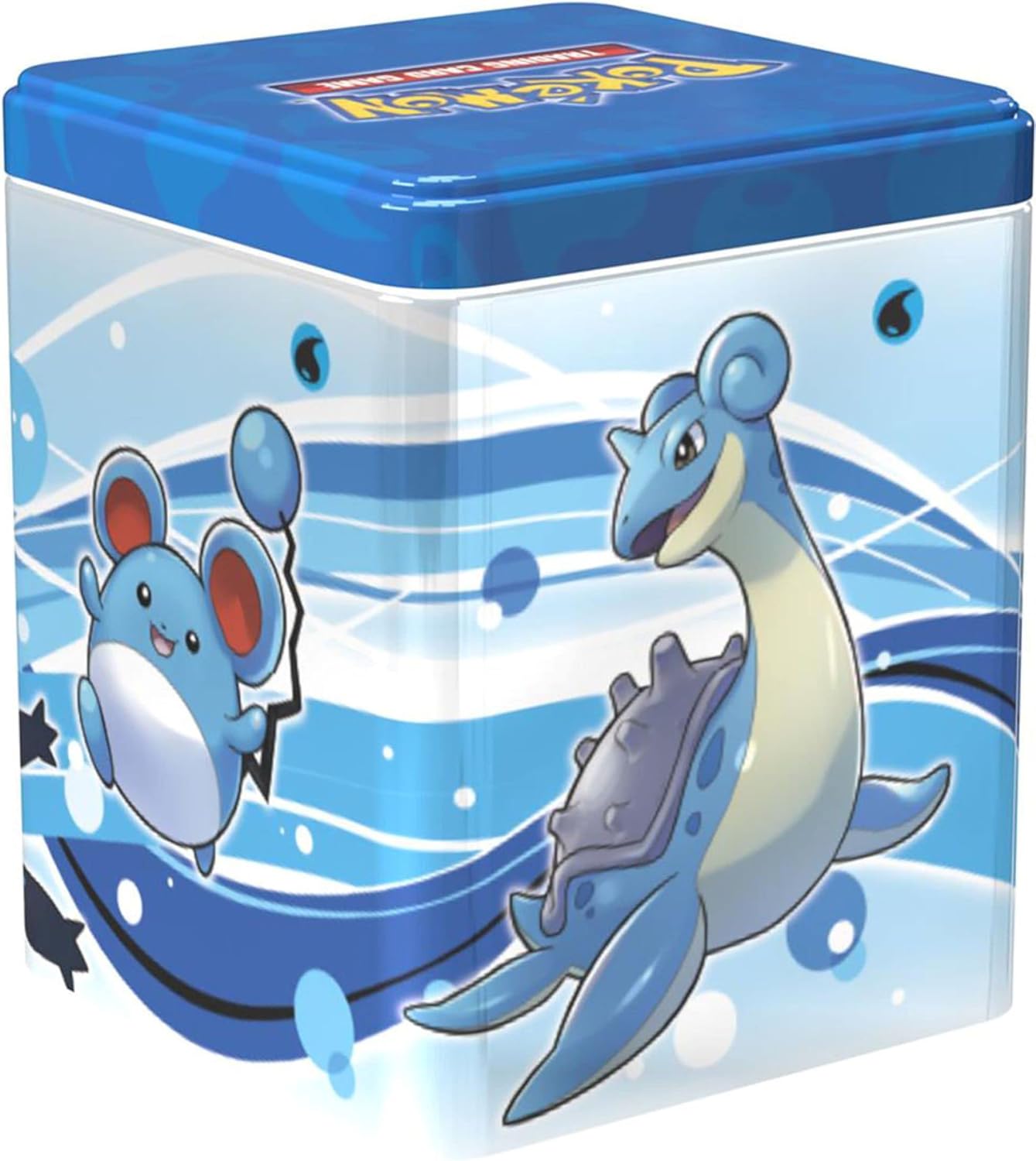 Pokemon TCG: Water Stacking Tin (3 Booster Packs & Coin)