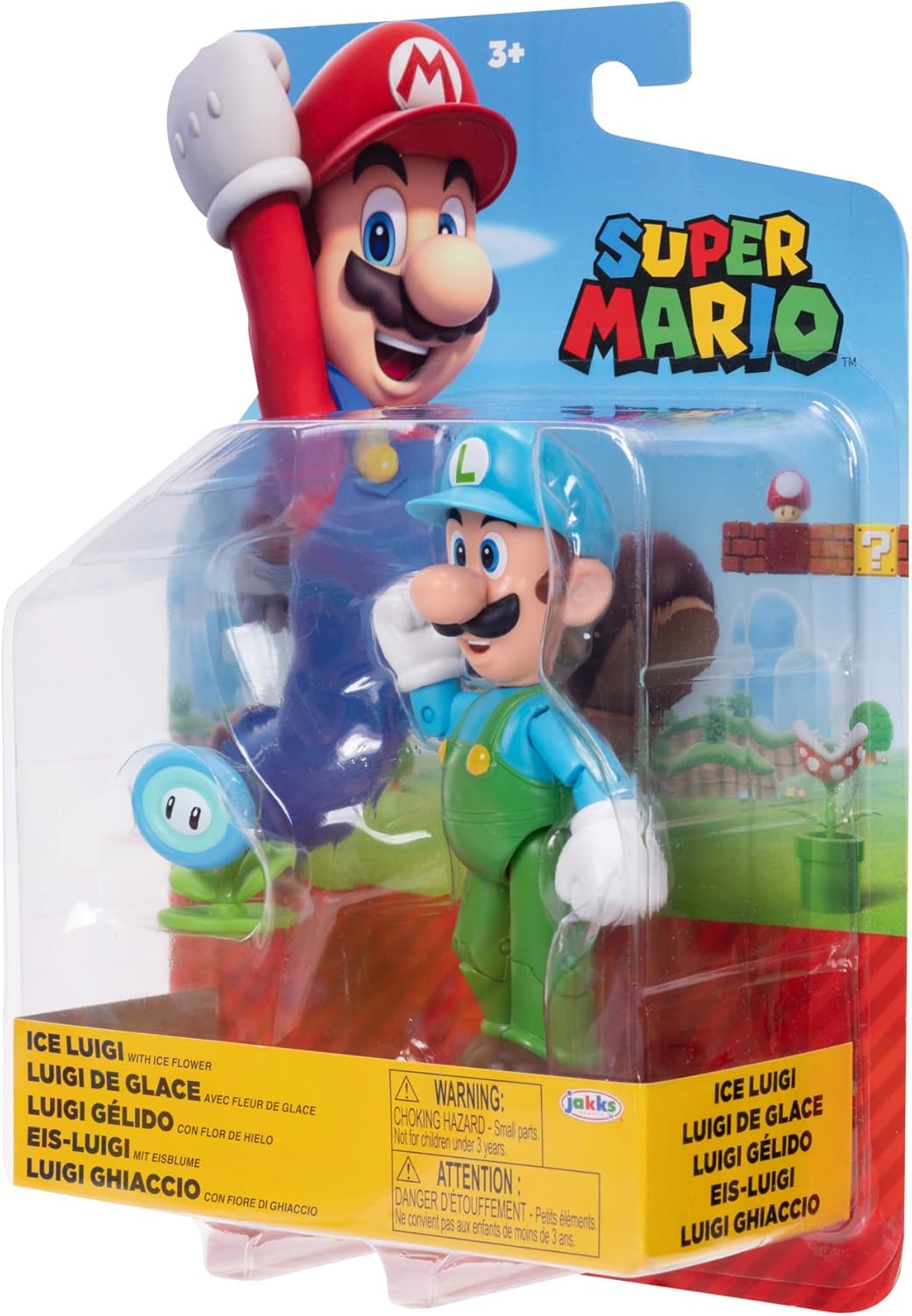 SUPER MARIO World of Nintendo 4" Ice Luigi Figure