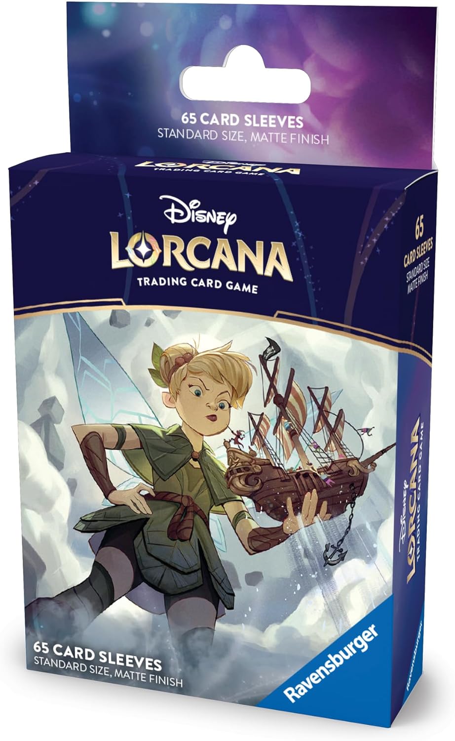 Ravensburger Disney Lorcana TCG Card Sleeves Featuring Tinker Bell - Giant Fairy | 65 Protective Sleeves for TCG Decks | Ages 8+