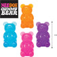 Schylling NeeDoh Gummy Bear - Sensory Fidget Toy with Jelly-Like Filling - 3.5" Tall - Colors May Vary (Pack of 1)