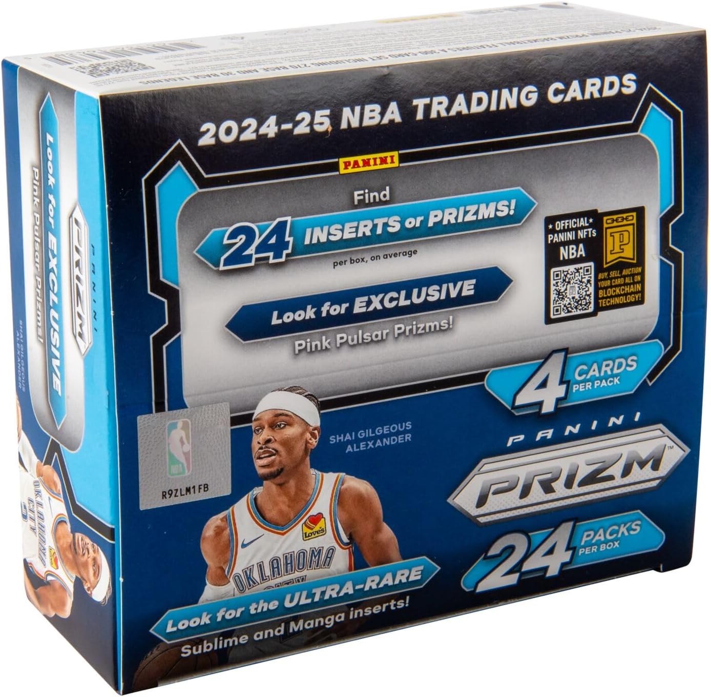 2024-25 Panini PRIZM Basketball Retail Box, 24 Packs per Box, 4 Cards per Pack