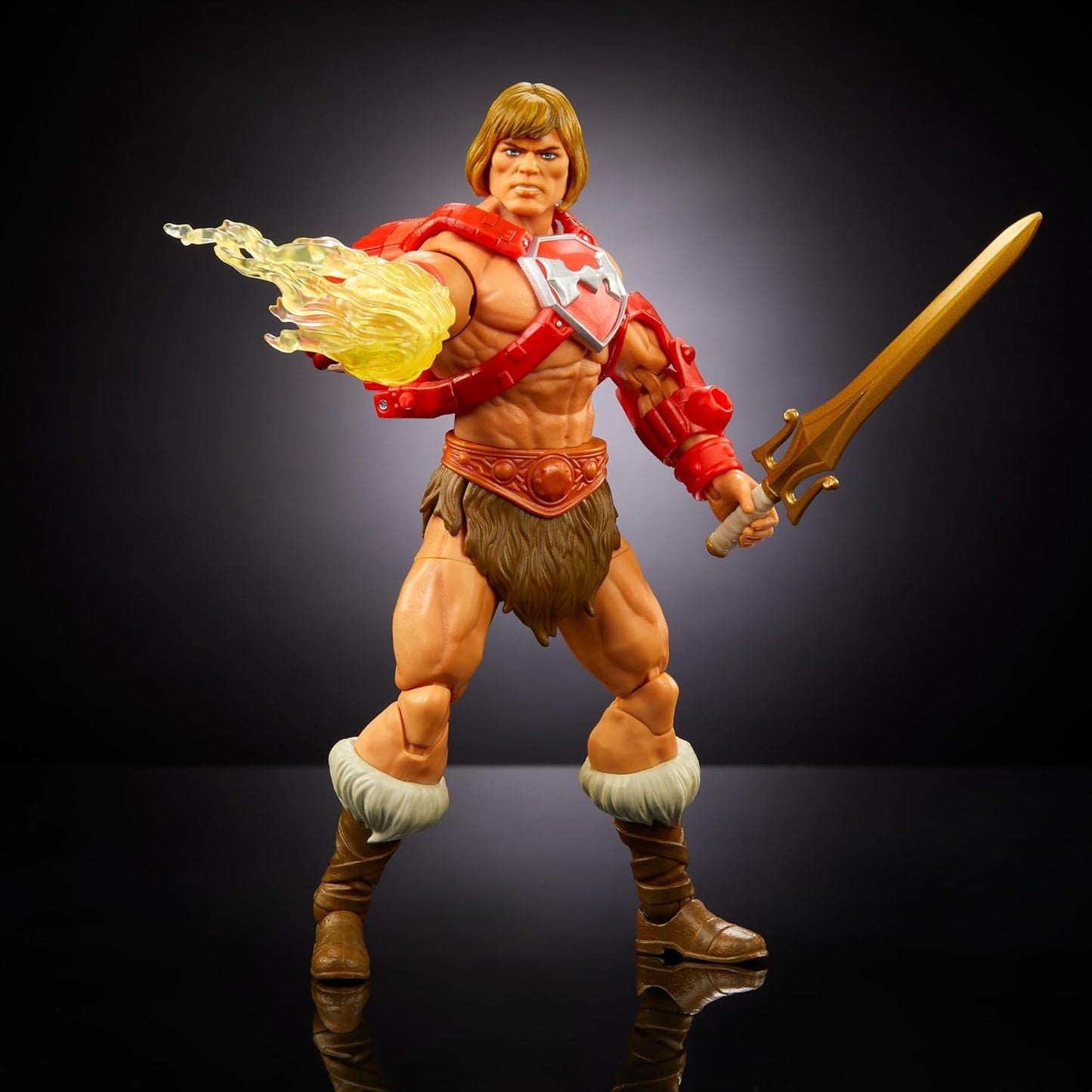 Masters of The Universe Masterverse New Eternia Action Figure & Accessories, Thunder Punch Deluxe Motu Collectible with 30 Articulations, 7-inch