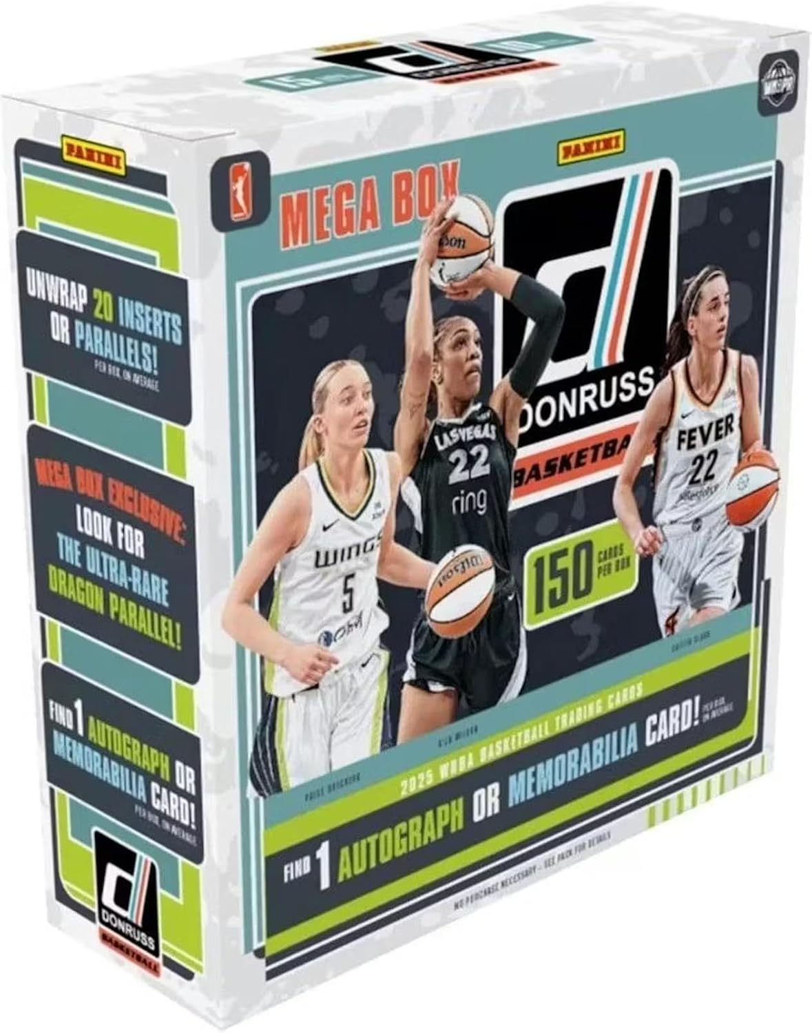 Panini 2025 Donruss WNBA Basketball Mega Trading Card Box (1 Autographs or Memorabilia Cards Per Box)