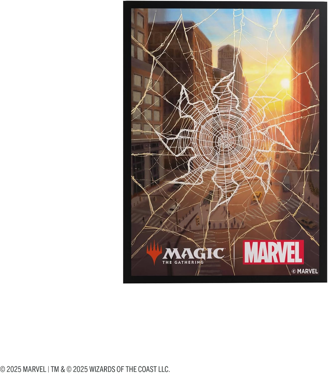 Gamegenic Magic: The Gathering Marvel's Spider-Man Premium Art Sleeves - Spider-Man Plains - 105 Matte Textured Card Sleeves with Full-Color Artwork, Tournament-Ready & Plastic-Free Packaging