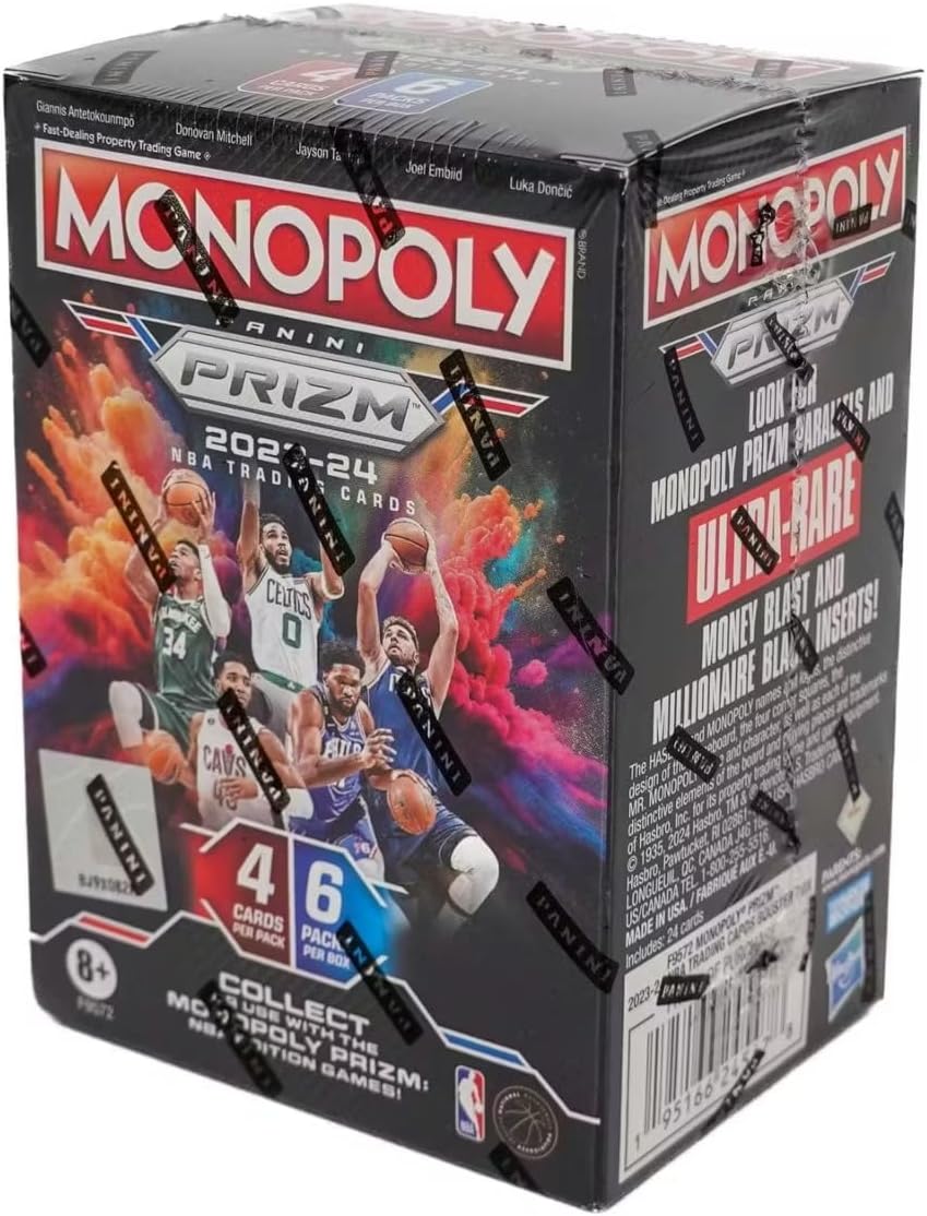 2023-24 Panini Prizm Monopoly Basketball 6-Pack Blaster Box (White Inserts)