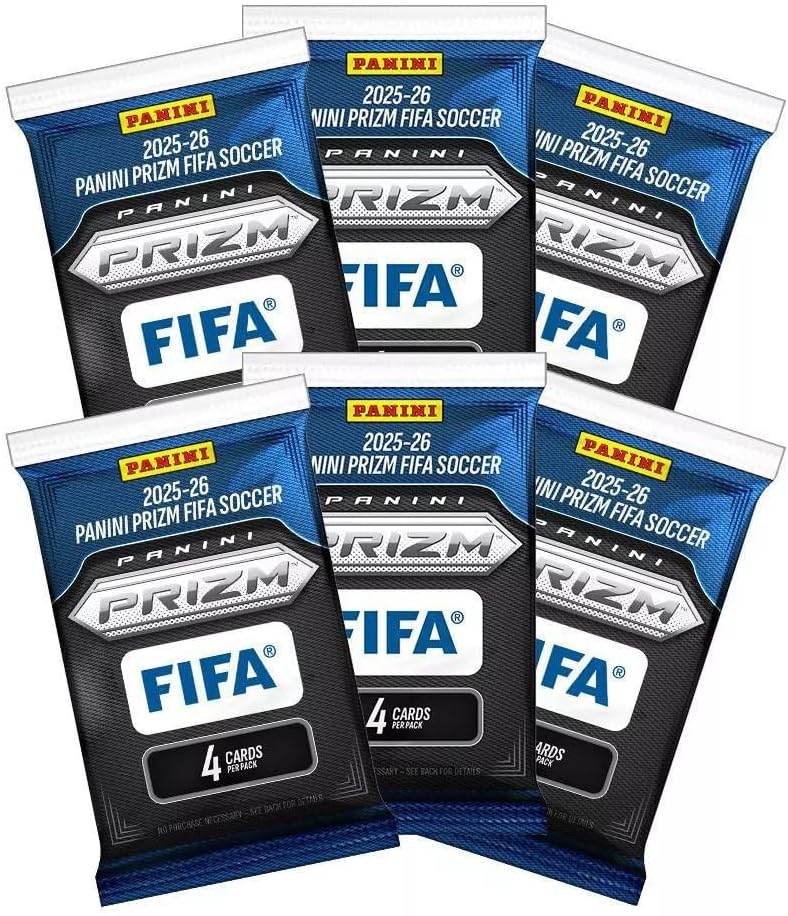 Panini 2025-26 Prizm Soccer Trading Card BLASTER Box [6 Packs]