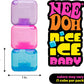 Schylling NeeDoh Nice Ice Baby - Sensory Squeeze Toy - Super Solid Squish - 1.25" Wide - Color May Vary