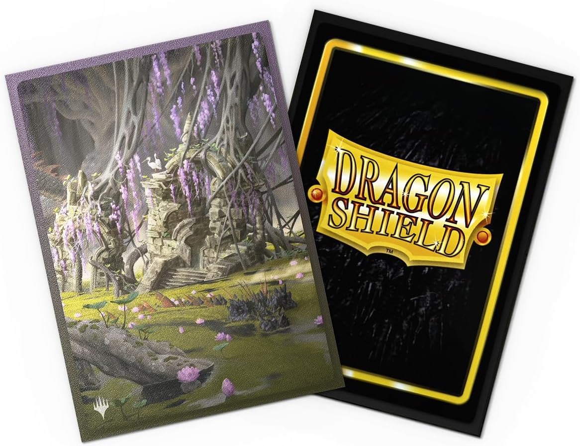 Dragon Shield | Matte Dual Art Sleeves | 100 CT - Smooth & Tough Premium TCG Sleeves | Compatible with Magic: The Gathering | Landfall Series – Verdant Catacombs