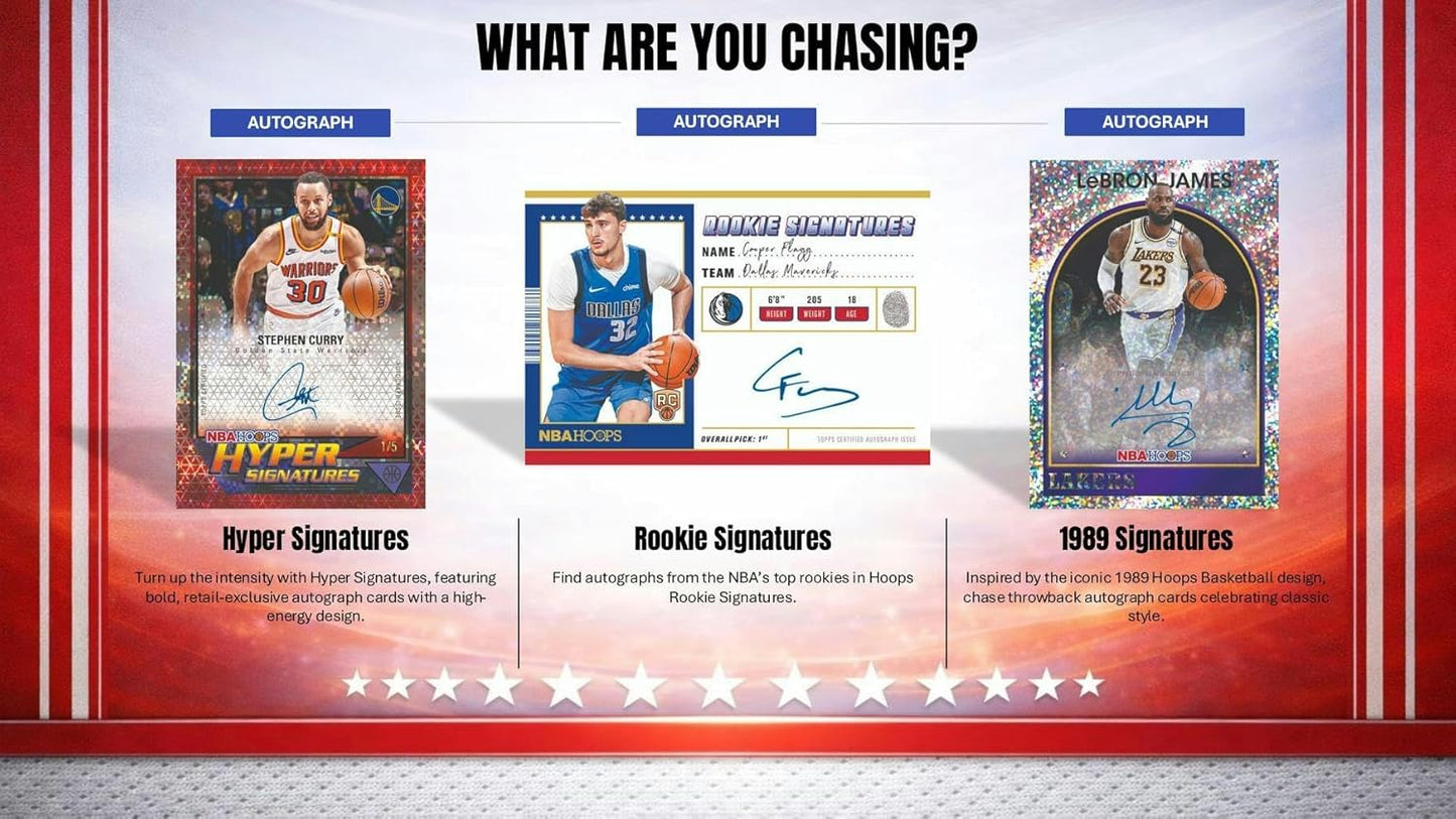 Topps 2025-26 NBA Hoops Basketball Hobby Box - 20 Packs - 1 Auto per Box