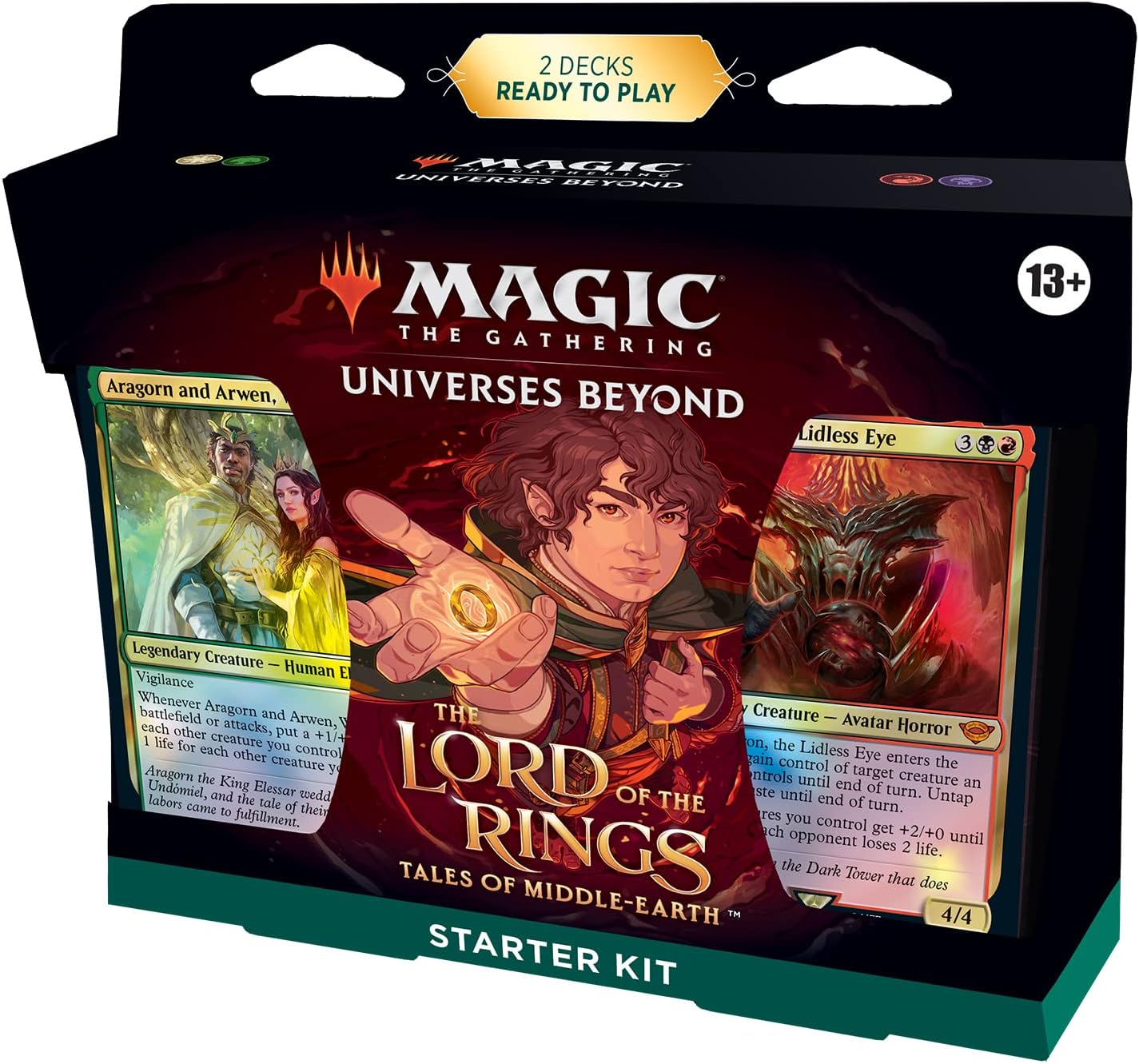 Magic The Gathering The Lord of The Rings: Tales of Middle-Earth Starter Kit - Learn to Play with 2 Ready-to-Play Decks + 2 Codes to Play Online (2-Player Card Game)