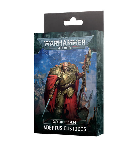 Games Workshop - Warhammer 40K- Adeptus Custodes - Datasheet Cards