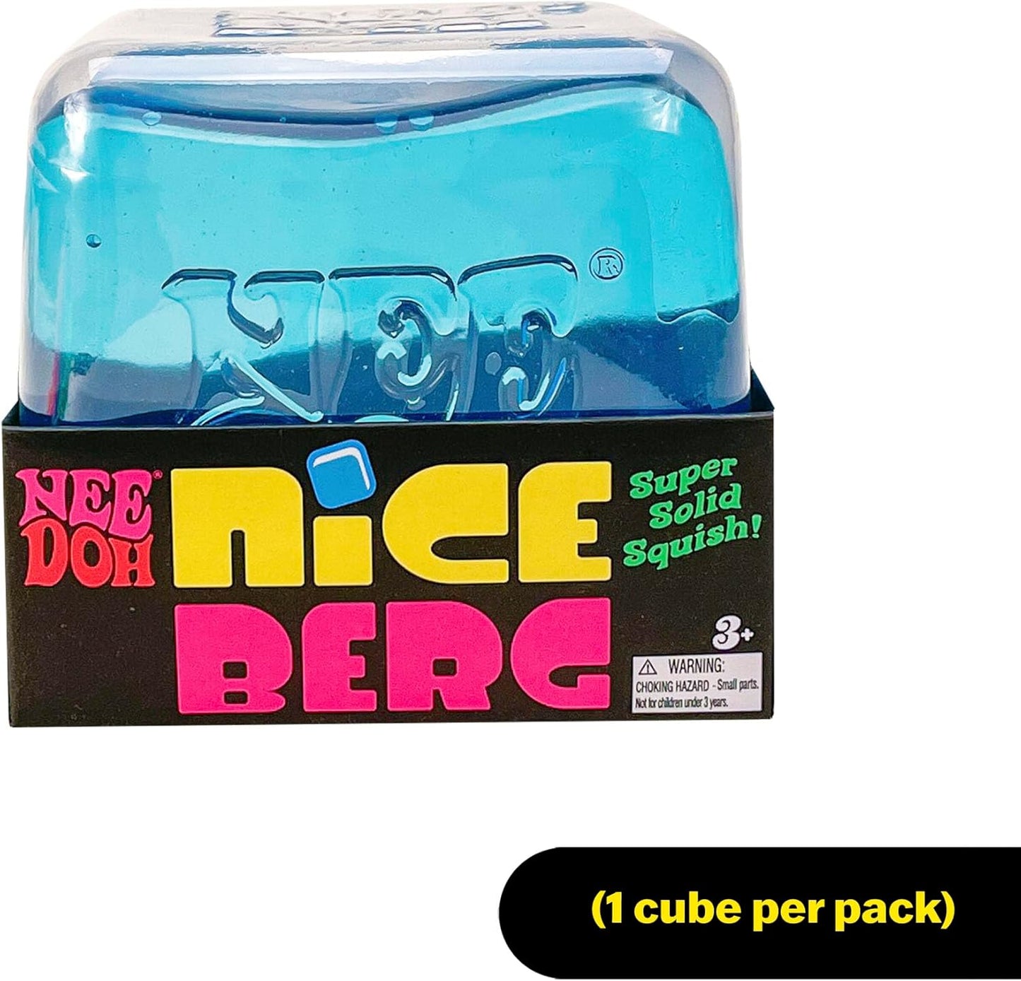 Schylling NeeDoh Nice Berg - Giant NeeDoh Nice Cube - Sensory Squeeze Toy with a Super Solid Squish